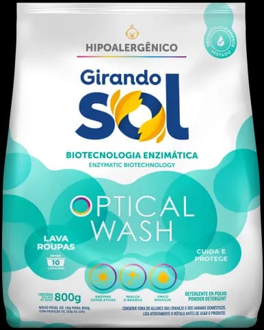 SABÃO EM PÓ GIRANDO SOL HIPOALERGICO SACHE 25X800G