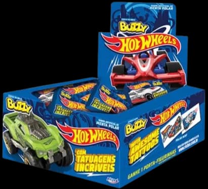 CHICLE BUZZY HOTWHEELS MENTA POLAR C/90