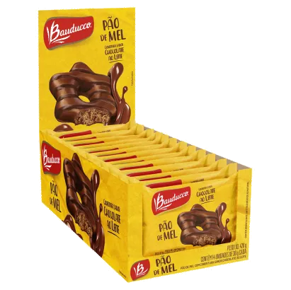 BISC BAUDUCCO PAO DE MEL AO LEITE 15X30G