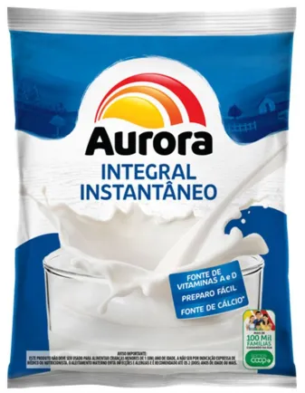 LEITE EM PO AURORA INST, 25X400G