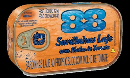 SARDINHA 88 TOMATE LAGE 125G