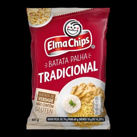 BATATA PALHA ELMA CHIPS TRAD 60G