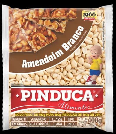 AMENDOIM PINDUCA BCO 12X400G