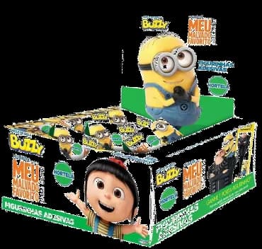 CHICLE BUZZY MINIONS HORTELA C/90