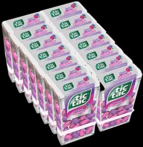 PASTILHA TIC TAC FRUTAS VERMELHAS 14X16G