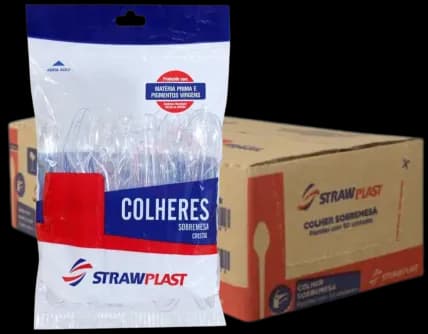 COLHER SOBRE STRAW CRISTAL C/1000