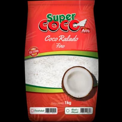 COCO RALADO FINO SUPER COCO 1KG
