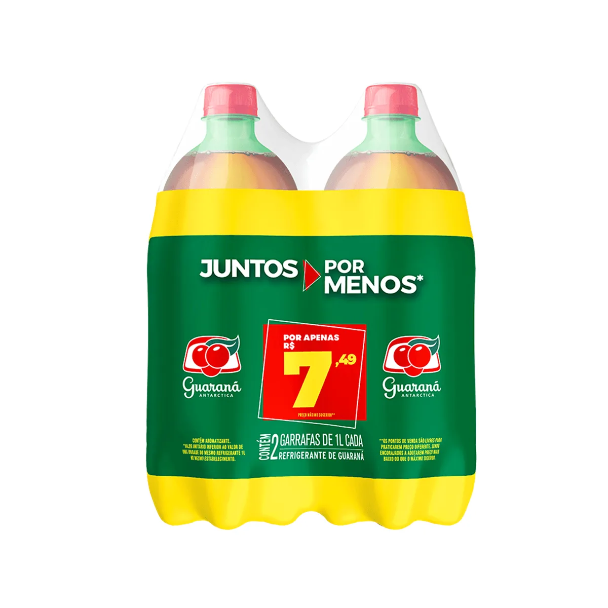 KIT GUARANA ANTARTICA PET 2X1LT