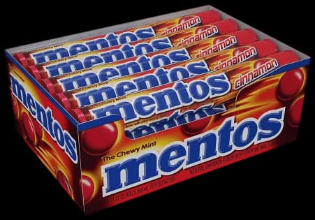 MENTOS CANELA 600G C/16