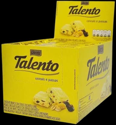 CHOC, TALENTO CEREAIS / PASSAS 12X85G 1,02KG