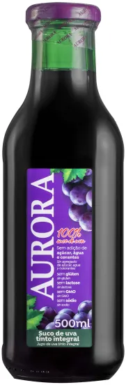 SUCO UVA TINTO AURORA VDR 12X500ML