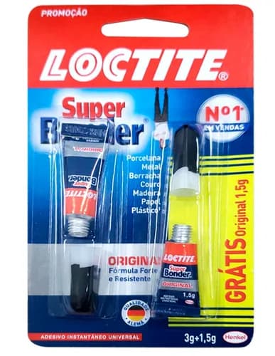 COLA SUPER BONDER 3G + 1,5G GRATIS