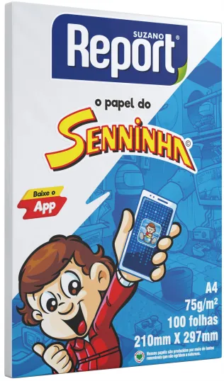 PAPEL A4 REPORT SENNINHA 75G C/100