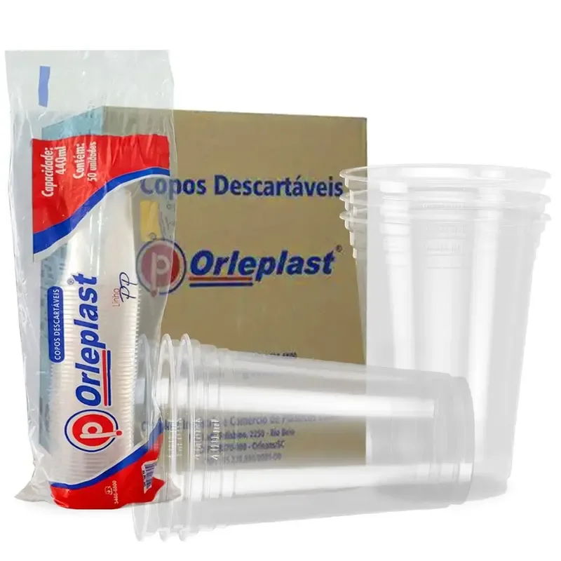 COPO CHOPP ORLEPLAST PP ACRIL 440ML C/50