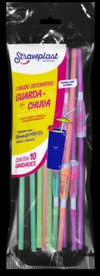 CANUDO GUARDA CHUVA 6MM STRAWPLAST C/10