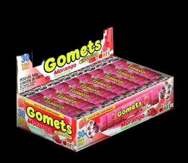 GOMA TUBO GOMETS DORI MORANGO C/30