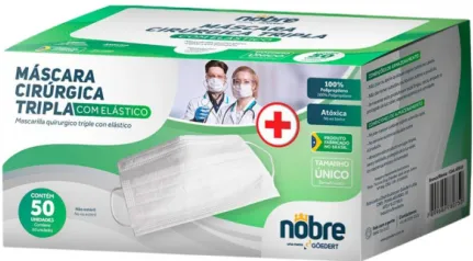 MASCARA NOBRE VERDE C/ ELASTICO C/50