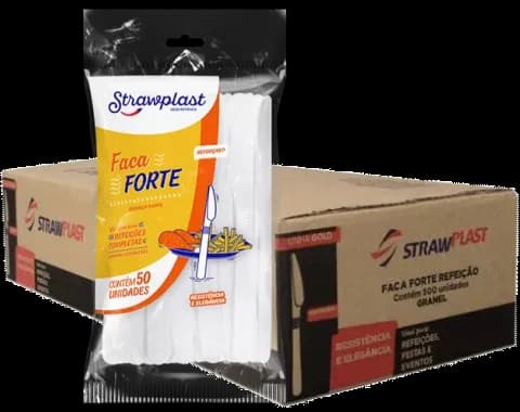 FACA FORTE STRAW BRANCO C/500