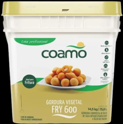 GORDURA VEGETAL FRY600 COAMO 14,5KG