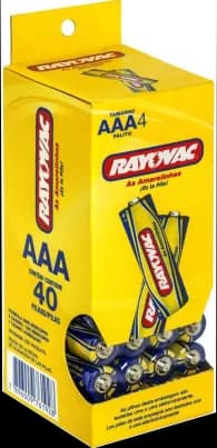 PILHA RAYOVAC PALITO AAA TUBO 10X4