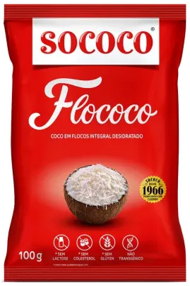 COCO RALADO SOCOCO FLOCOCO 100G C/24