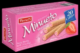 WAFER ROLINHOS MINUETO MORANGO 24X40G