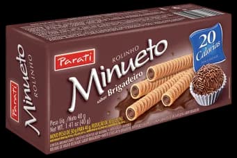 WAFER ROLINHOS MINUETO BRIGADEIRO 24X40G
