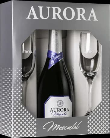 EST ESPUMANTE AURORA MOSCATEL + 2 TACAS