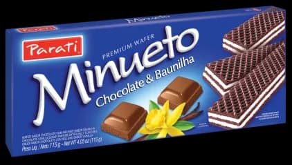 WAFER MINUETO CHOC E BAUNILHA 36X81G
