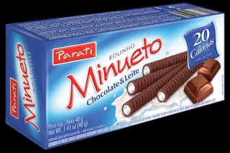 WAFER ROLINHOS MINUETO CHOC AO LEITE 24X40G