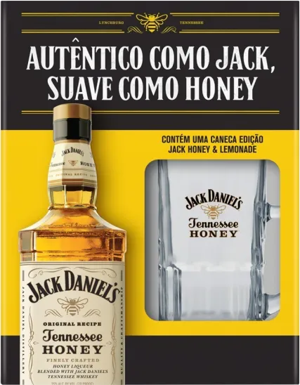 EST WHISKY JACK DANIELS HONEY 1000ML + 1 CANECA