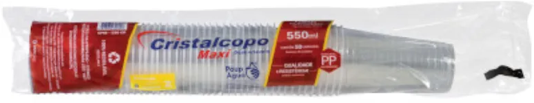 COPO CHOPP PP CRIST 550ML C/50
