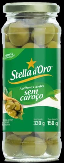 CONSERVA AZEITONA STELLADORO S/ CAR VDR 12X150G