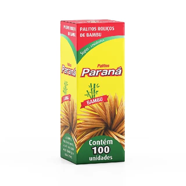 PALITO DE DENTE BAMBU PARANA 25X100UN