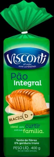 PAO DE FORMA VISCONTI INTEGRAL10X400G