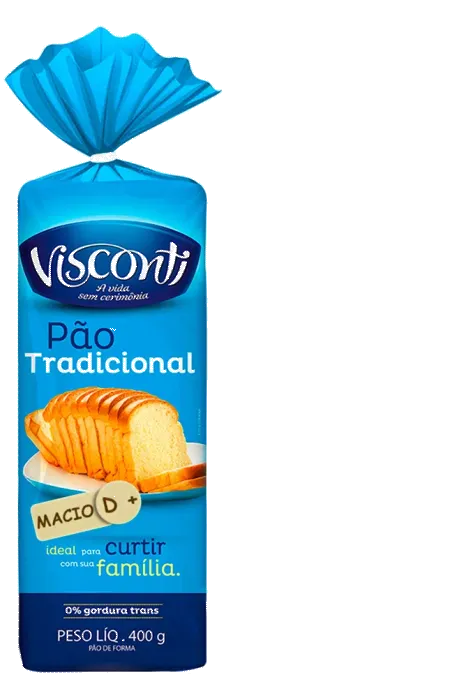 PAO DE FORMA VISCONTI TRADICIONAL 10X400G