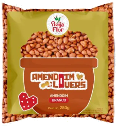 AMENDOIM BEIJA FLOR LOVERS BCO 30X250G
