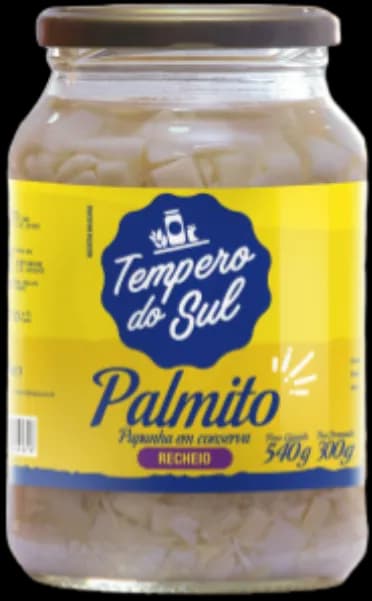 CONSERVA PALMITO RECHEIO TEMP SUL 15X300G