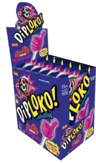 DIP LOKO BOOOM FRAMBOESA 15X11G