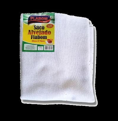 PANO SACO ALGODAO ALV FLABON 50X70CM