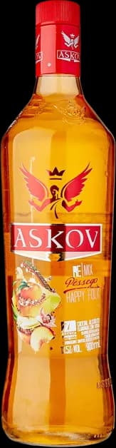 VODKA ASKOV PESSEGO 900ML