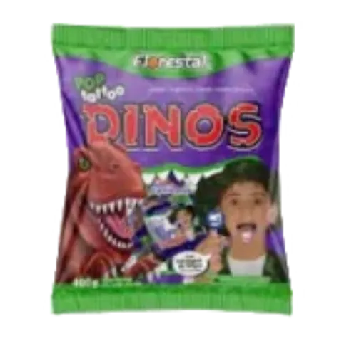 PIRUL FLORESTAL POP TATTOO DINOS 400G