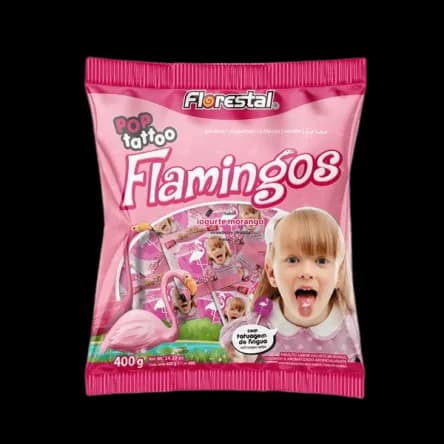 PIRUL FLORESTAL POP TATTOO FLAMINGOS 400G