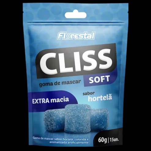 CHICLETE CLISS SOFT HORTELA 6X60G