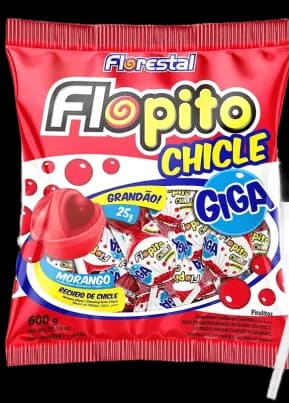 PIRUL FLORE FLOPITO GIGA MORANGO 600G C/24
