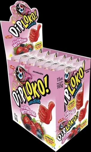 DIP LOKO BOOOM FRUTAS VERM 15X11G