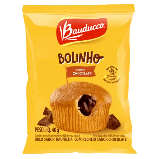 BOLINHO BAUDUCCO BAUN C/CHOC 16X40G