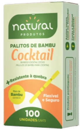 PALITO BAMBU NATURAL COCKTAIL 25X100UN