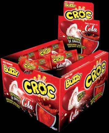 CHICLE BUZZY CROC COLA 172G C/40