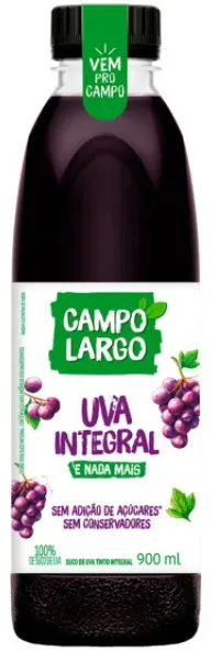 SUCO CAMPO LARGO UVA TINTO PET 6X900ML